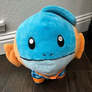 Build A Bear Pokémon Mudkip Plush Stuffed Animal In Ponco No Hat No sound READ